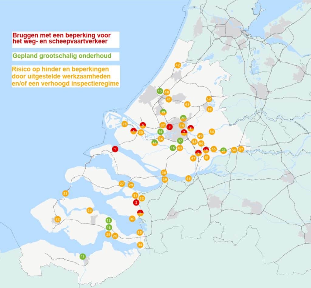 Staat van Infrastructuur. Risico op hinder voor het weg- en scheepvaartverkeer in Zuidwest-Nederland